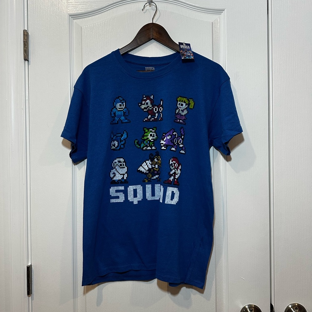 Mega Man Squad Goals Game Character Graphic T-Shirt for Men or Women - Picture 2 of 7
